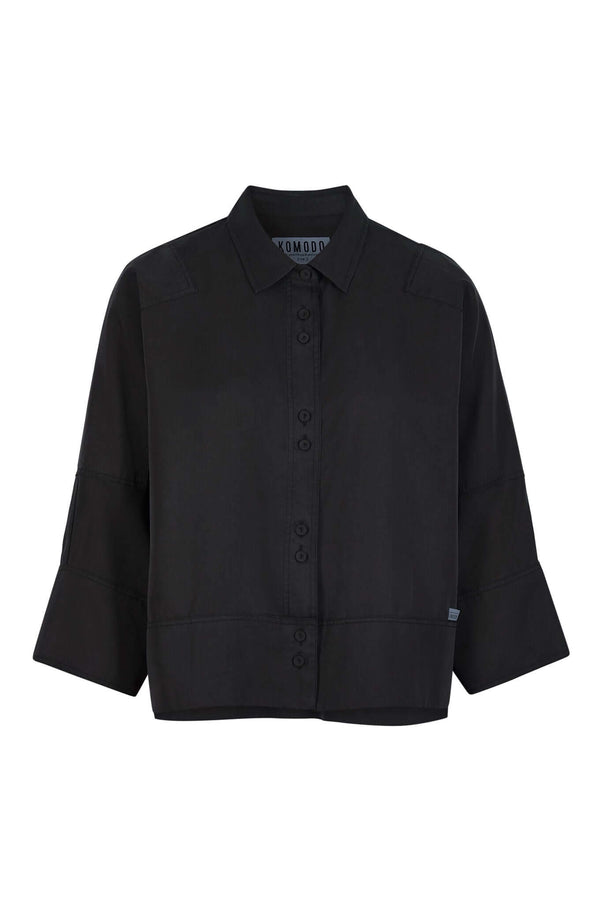 KOMODO Kimono Tencel Shirt | Black