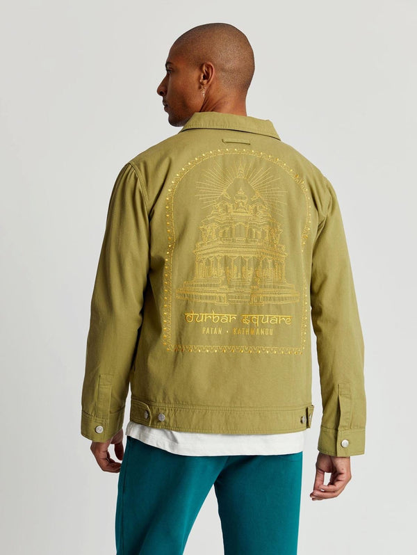 KOMODO DUNBAR Organic Cotton Men's Jacket - Khaki Medium