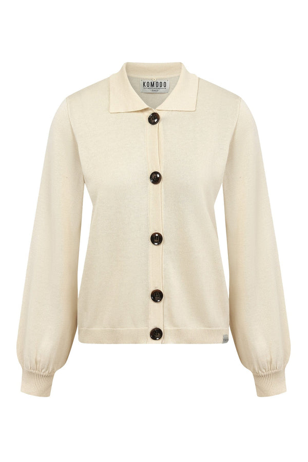 KOMODO NANI Cardigan - Organic Cotton Off White