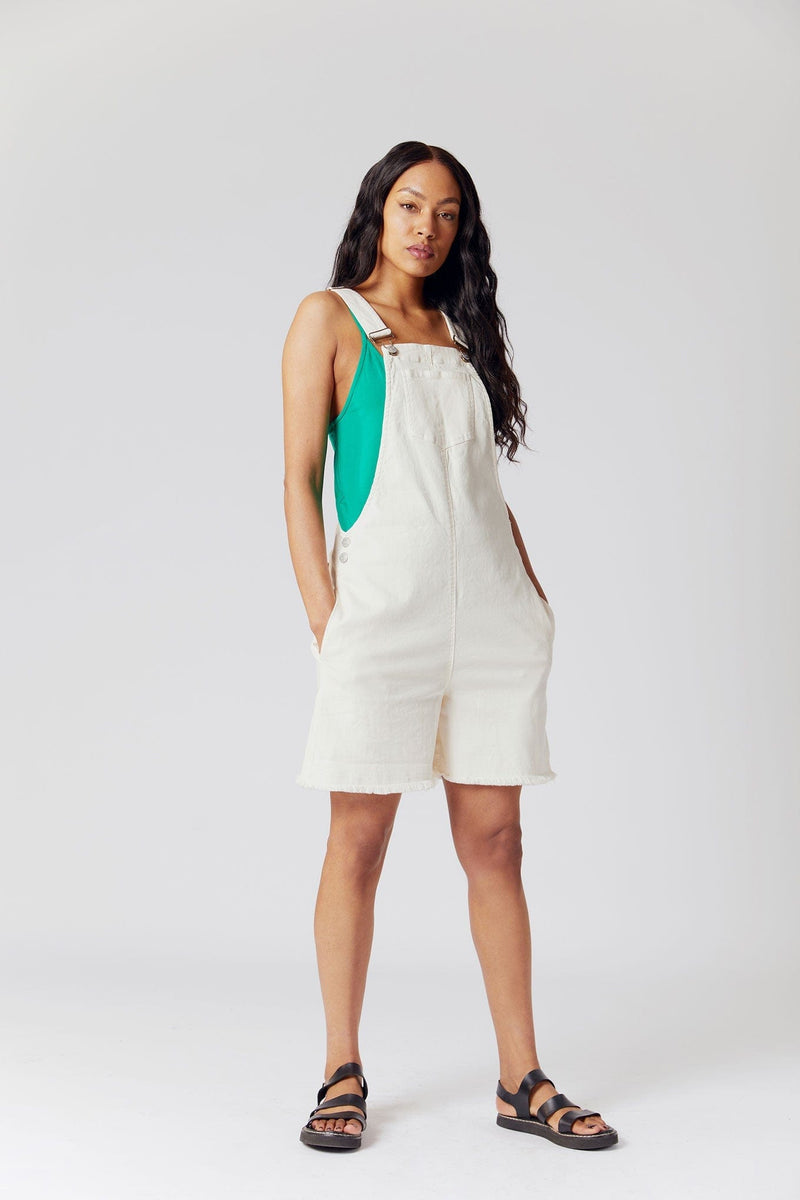 KOMODO ROSA Organic Cotton Dungarees Off White