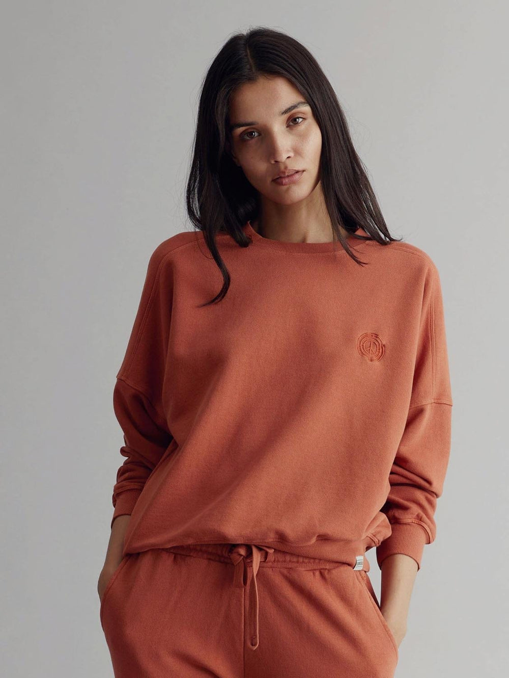 Dawn Organic Cotton Jumper | Clay