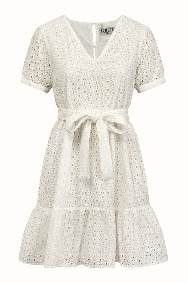 KOMODO SKY Organic Cotton Dress - Off White