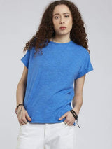 KOMODO Sunrise Hemp & Organic Cotton Tee | Cobalt Blue