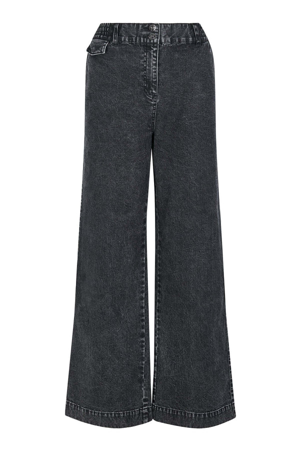 KOMODO Tiger Organic Cotton Denim Trousers | Washed Grey