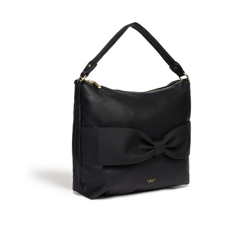 La Bante Abelia Black Vegan Hobo Bag