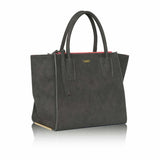 Immaculate Vegan - La Bante Demi Grey Vegan Winged Tote Bag