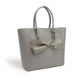 Immaculate Vegan - La Bante Eufala Bow Grey Vegan Tote Bag