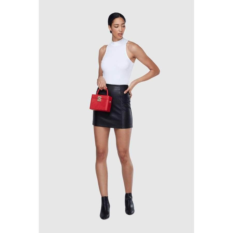 La Bante Mae Pink Satchel Vegan Cross Body Bag