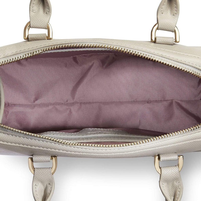 La Bante Magnolia Grey Vegan Small Bowling Bag