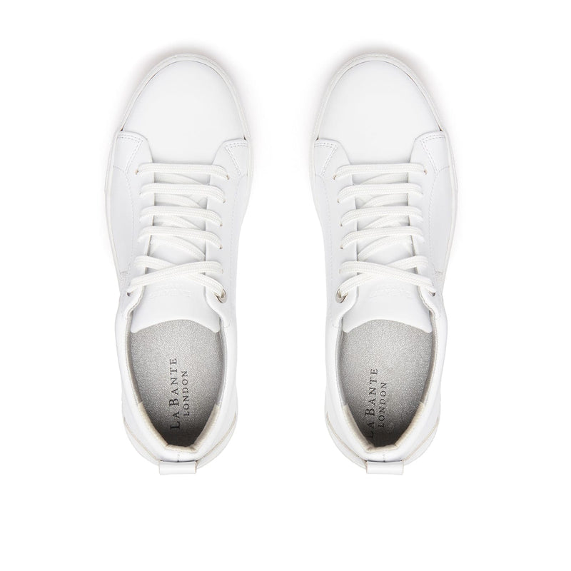 LaBante London Apple Leather Vegan Sneakers for Women | White (Pre Order)