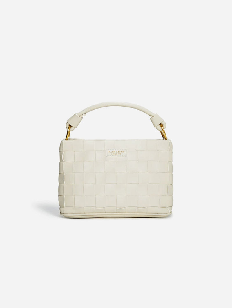 LaBante London Baby Bella White Vegan Crossbody Bag (Pre-order)