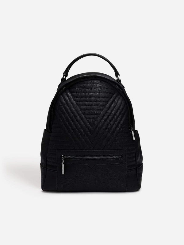 LaBante London Camberwell Quilted Vegan Leather Backpack | Black