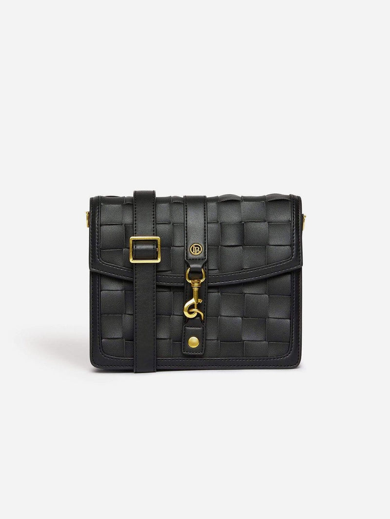 LaBante London Daisy Vegan Leather Shoulder & Crossbody Bag | Black