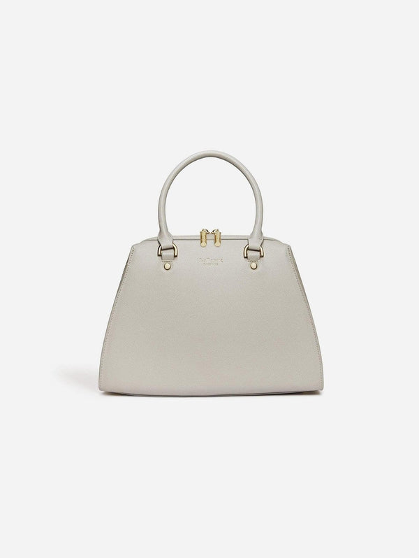 LaBante London Magnolia Vegan Leather Small Bowling Bag | Grey