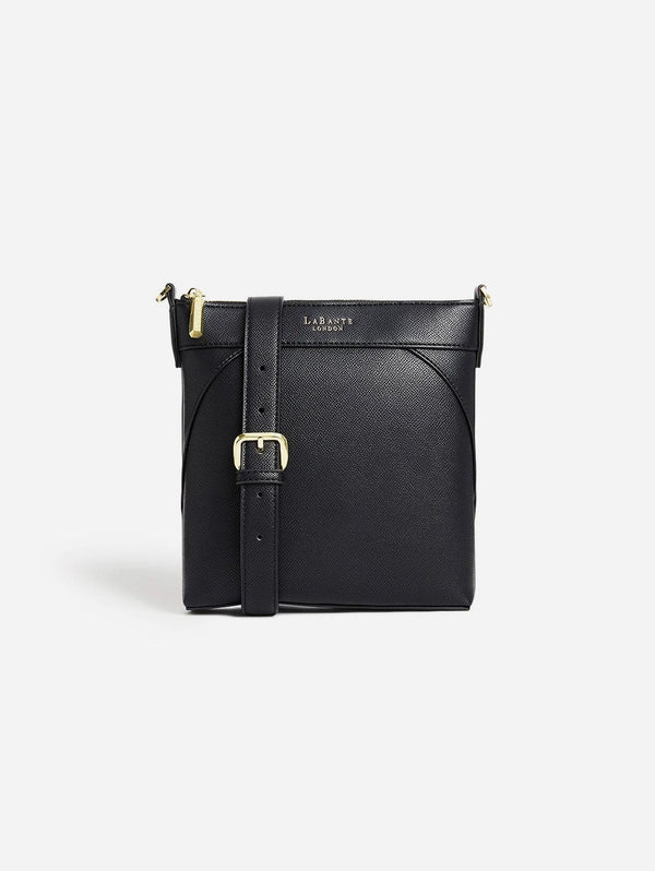 LaBante London Raven Vegan Leather Crossbody Bag | Black