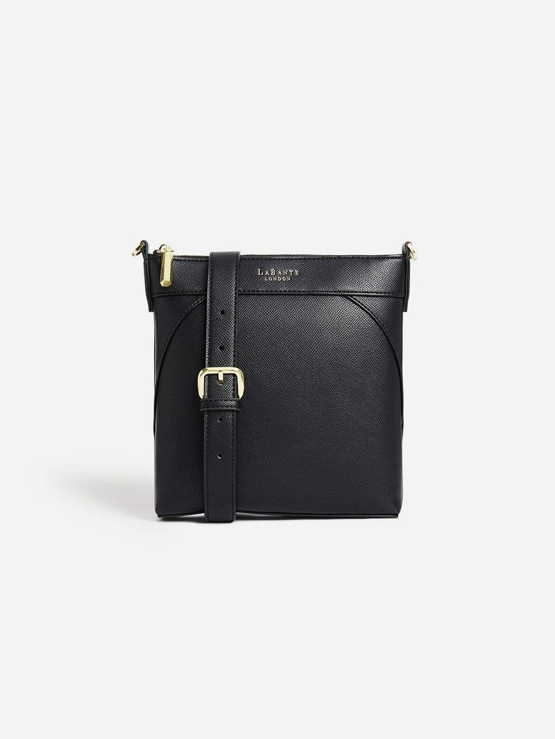 LaBante London Raven Vegan Leather Crossbody Bag | Black