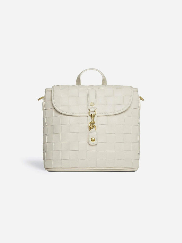 LaBante London Rosie Vegan Leather Mini Backpack | White
