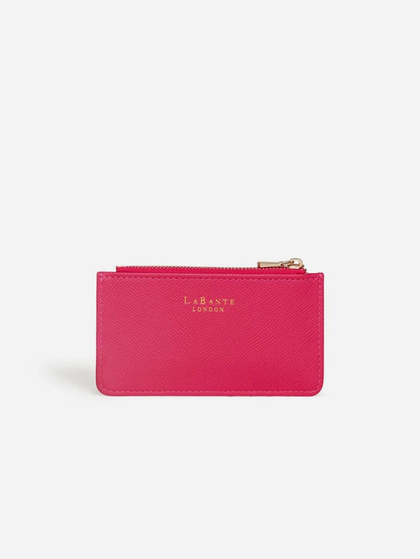 LaBante London Willow Vegan Leather Coin and Card Holder | Fuchsia