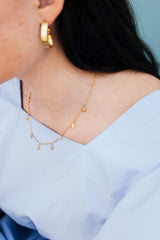 Immaculate Vegan - Little by Little Apple Nine Pip Necklace, Gold