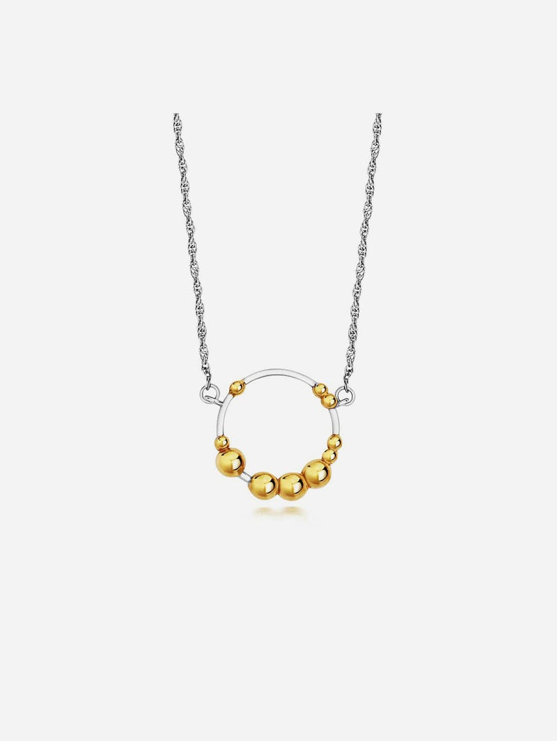 Little by Little Mustard Cluster Necklace