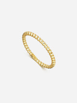 Immaculate Vegan - Little by Little Mustard Dot Ring Band, Gold