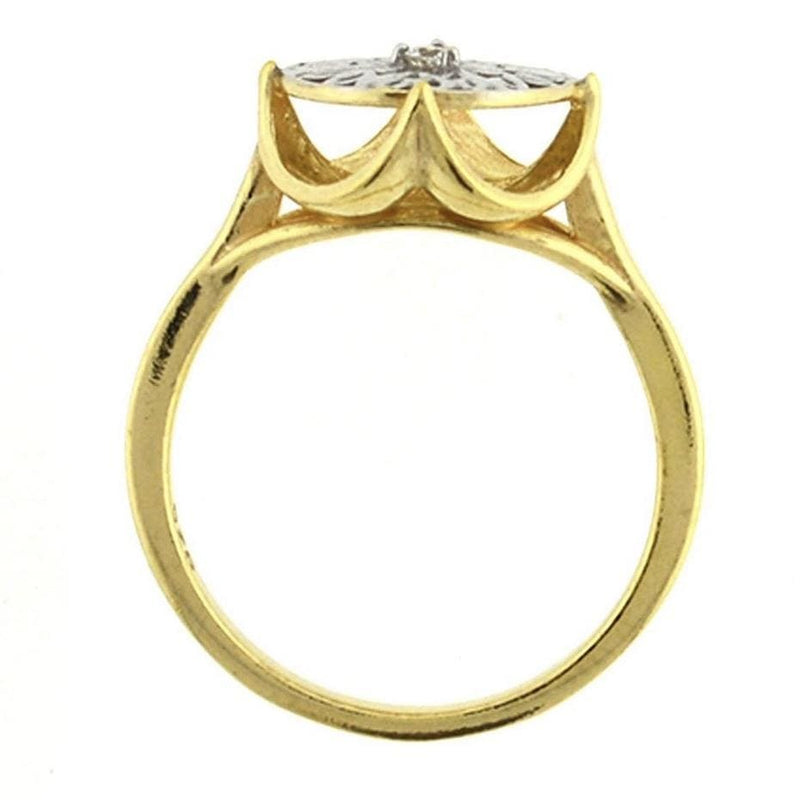 Little by Little Seville Crown Ring, Gold and Silver