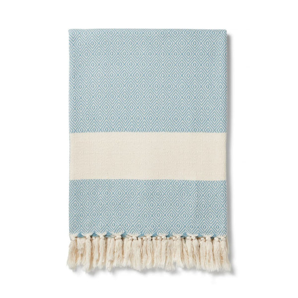Lüks Linen Damla Organic Cotton Vegan Handwoven Blanket | Multiple Colours