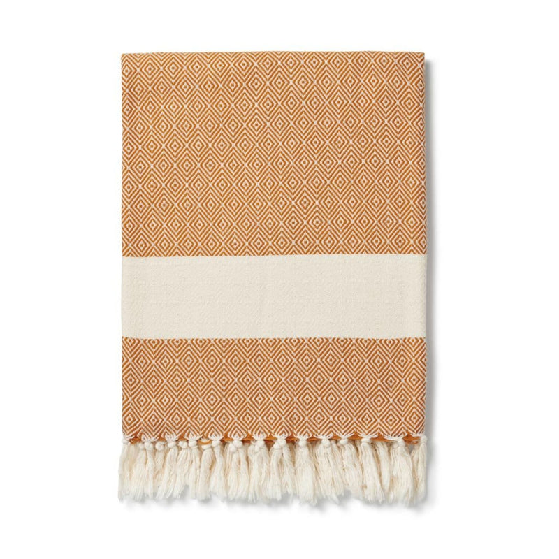 Lüks Linen Damla Organic Cotton Vegan Handwoven Blanket | Multiple Colours