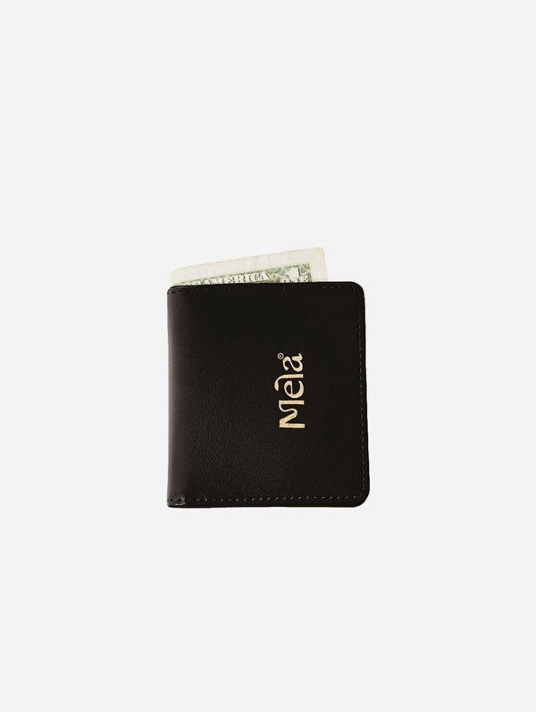 Mela Luca Apple Leather Vegan Wallet | Black Black
