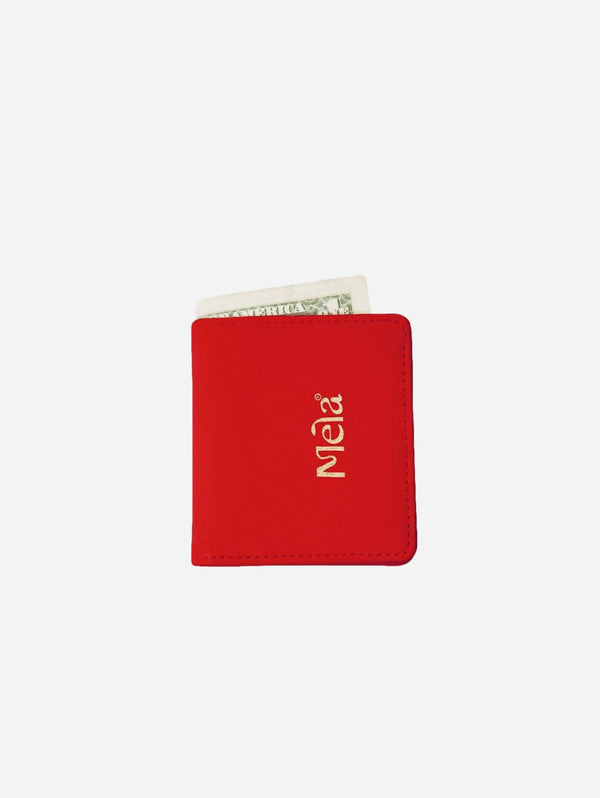 Mela Luca Apple Leather Vegan Wallet | Lipstick Red Red Lipstick
