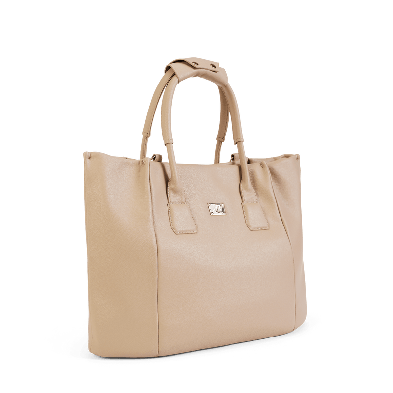 Melina Bucher Angel Extra Large Vegan Leather Shopper Bag | Beige