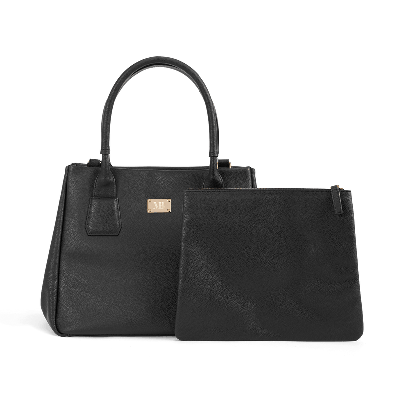 Melina Bucher Indy Vegan Leather Tote Bag | Black