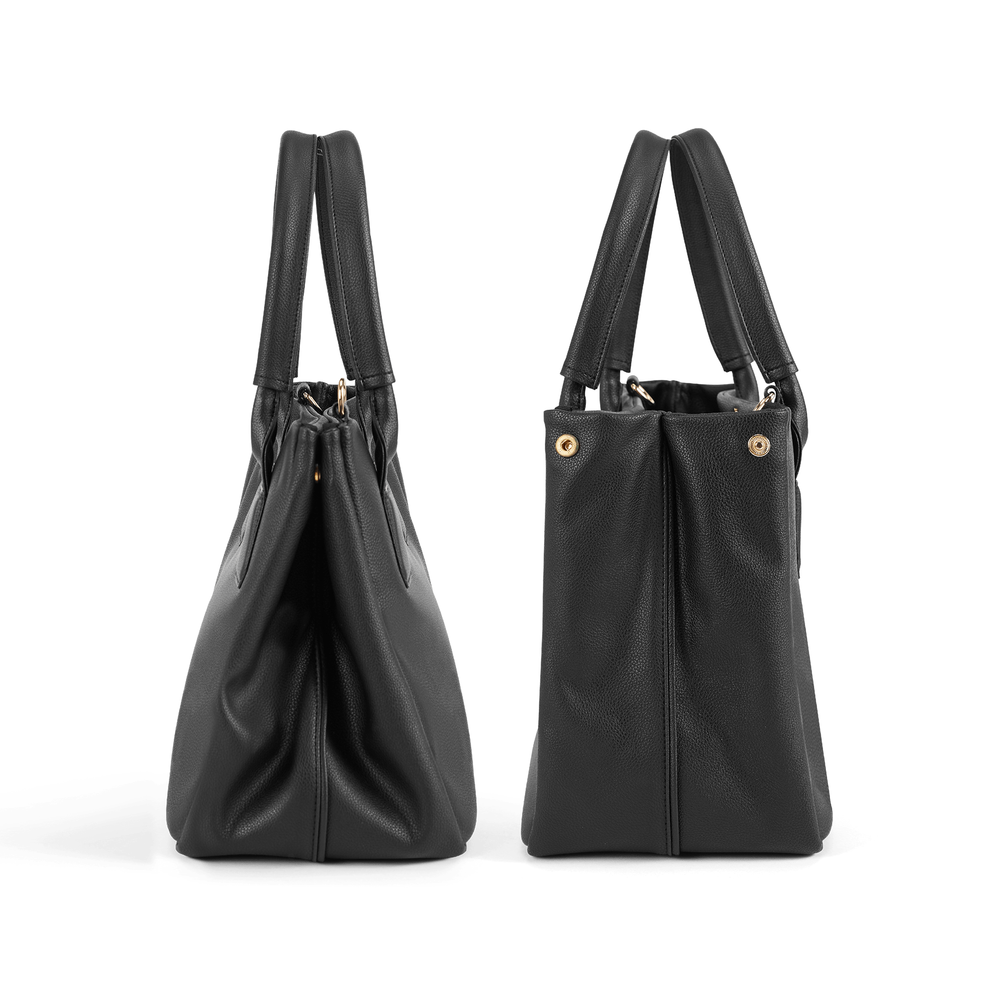 Melina Bucher Indy Vegan Leather Tote Bag | Black