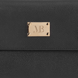 Melina Bucher Trudy Vegan Leather Crossbody Clutch Bag | Black
