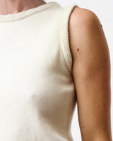 Immaculate Vegan - Mila.Vert Knitted herringbone detail sleeveless top