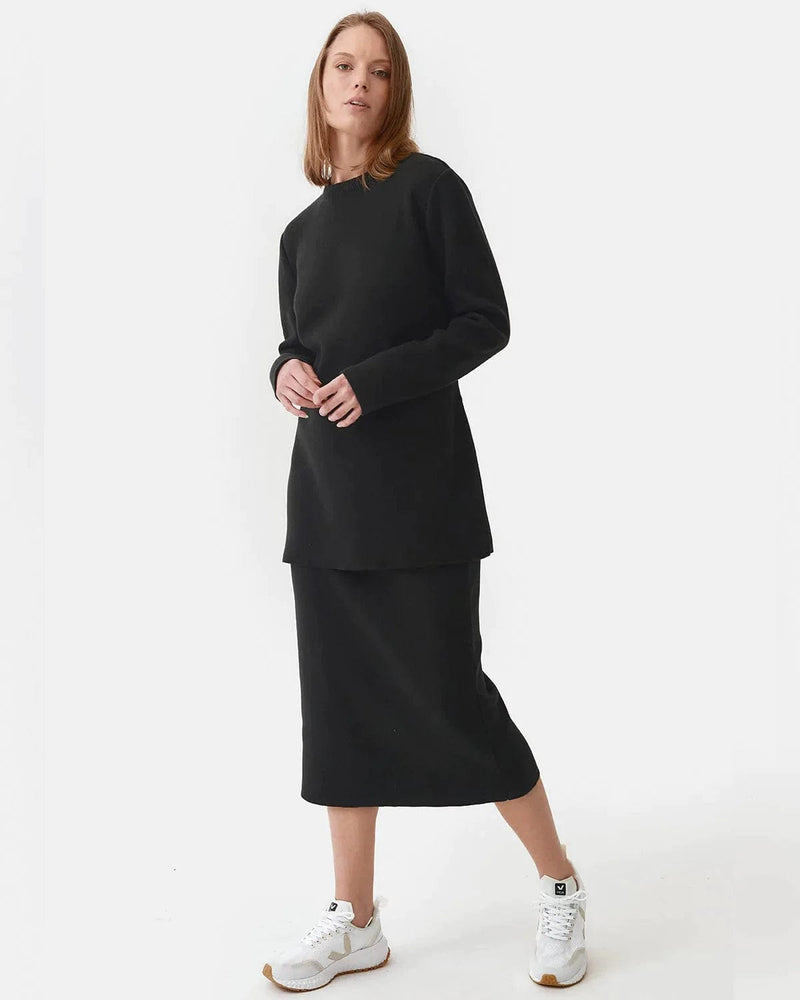 Mila.Vert Knitted Organic Cotton Belted Tunic | Multiple Colours