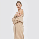 Immaculate Vegan - Mila.Vert Knitted Organic Cotton Relief Long Cardigan | Multiple Colours