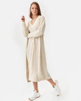Mila.Vert Knitted Organic Cotton Relief Long Cardigan | Multiple Colours