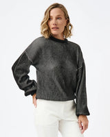 Mila.Vert Knitted Organic Cotton Ribbed Jumper | Cream & Black