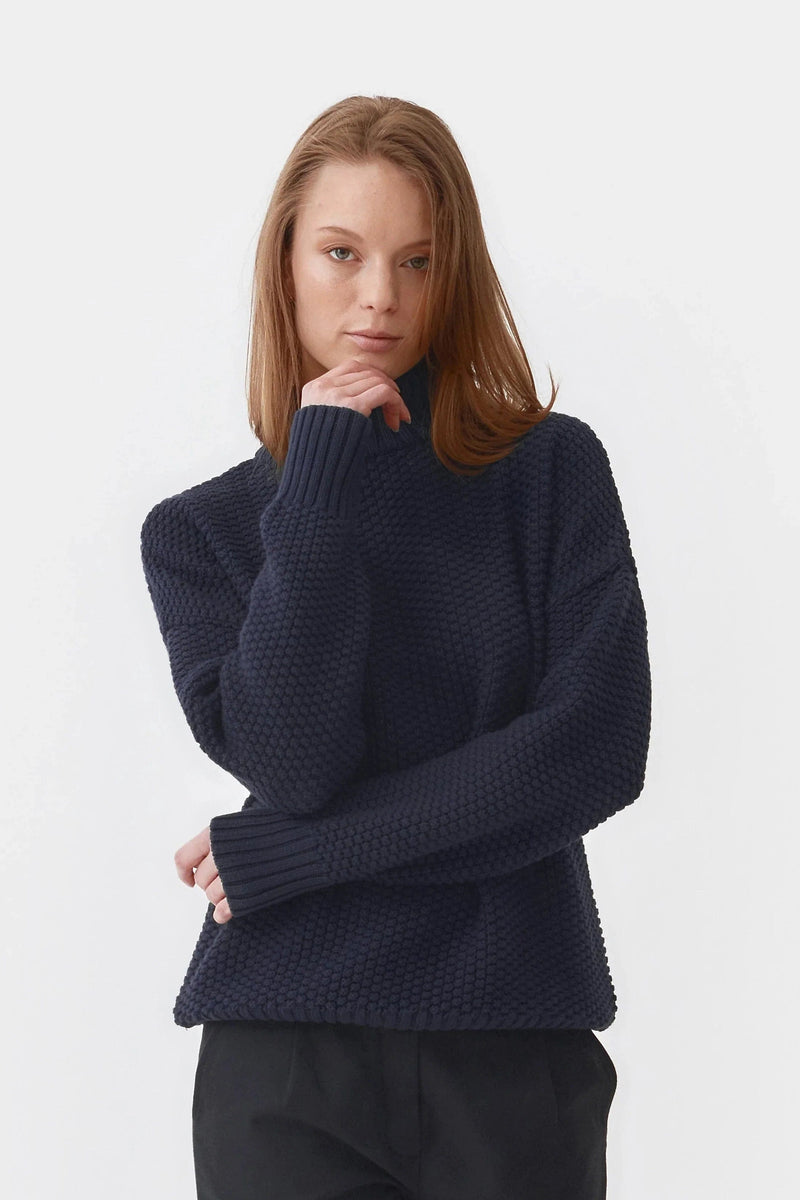 Mila.Vert Knitted Organic Cotton Rice Cubes Jumper | Multiple Colours