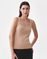 Immaculate Vegan - Mila.Vert Knitted Organic Cotton Scoop Neck Top | Multiple Colours