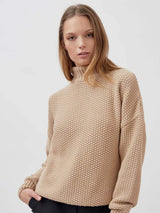 Immaculate Vegan - Mila.Vert Knitted Organic Cotton Rice Cubes Jumper | Multiple Colours Sand / S