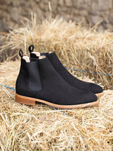 Minuit sur Terre Taïga Vegan Suede Chelsea Boots | Black UK10.5 / EU45 / US11