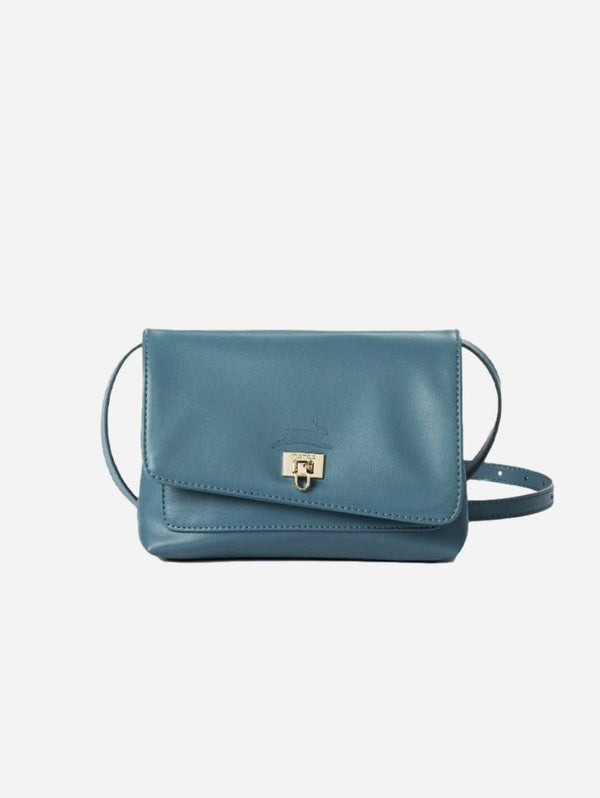 Mio Mojo Angelica Corn Leather Crossbody Bag | Pale Blue