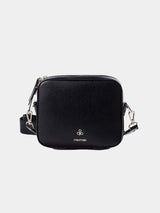 Immaculate Vegan - Mio Mojo Dalila Apple Leather Vegan Crossbody Bag | Black Black
