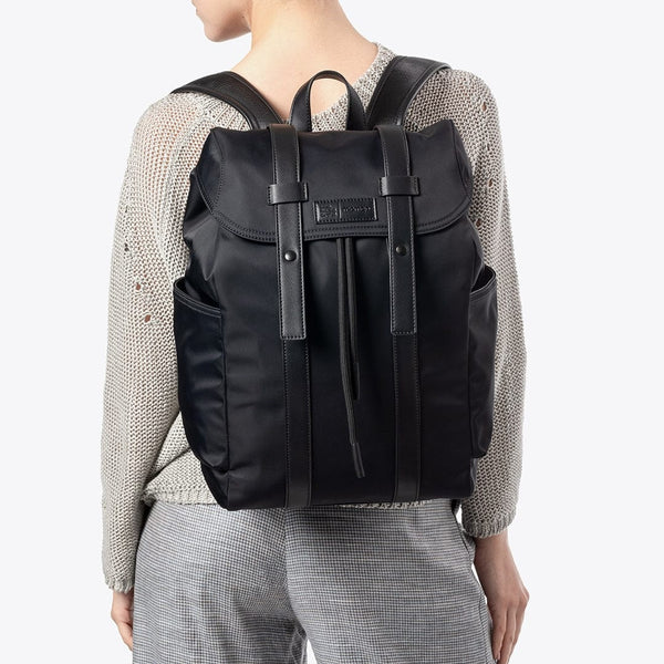 Mio Mojo Orlando Recycled Nylon & R-PET Vegan Backpack | Black