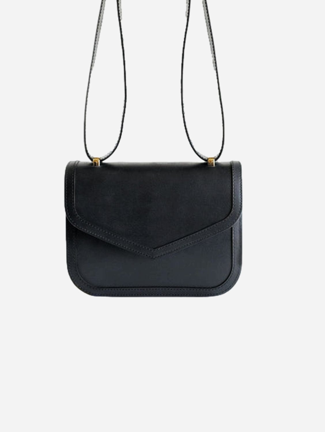 Modher Maya Mirum® Leather Vegan Crossbody Bag | Black