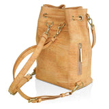 Immaculate Vegan - MURMALI Gamma Handcrafted Cork Vegan Bucket Backpack | Natural