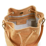 Immaculate Vegan - MURMALI Gamma Handcrafted Cork Vegan Bucket Backpack | Natural