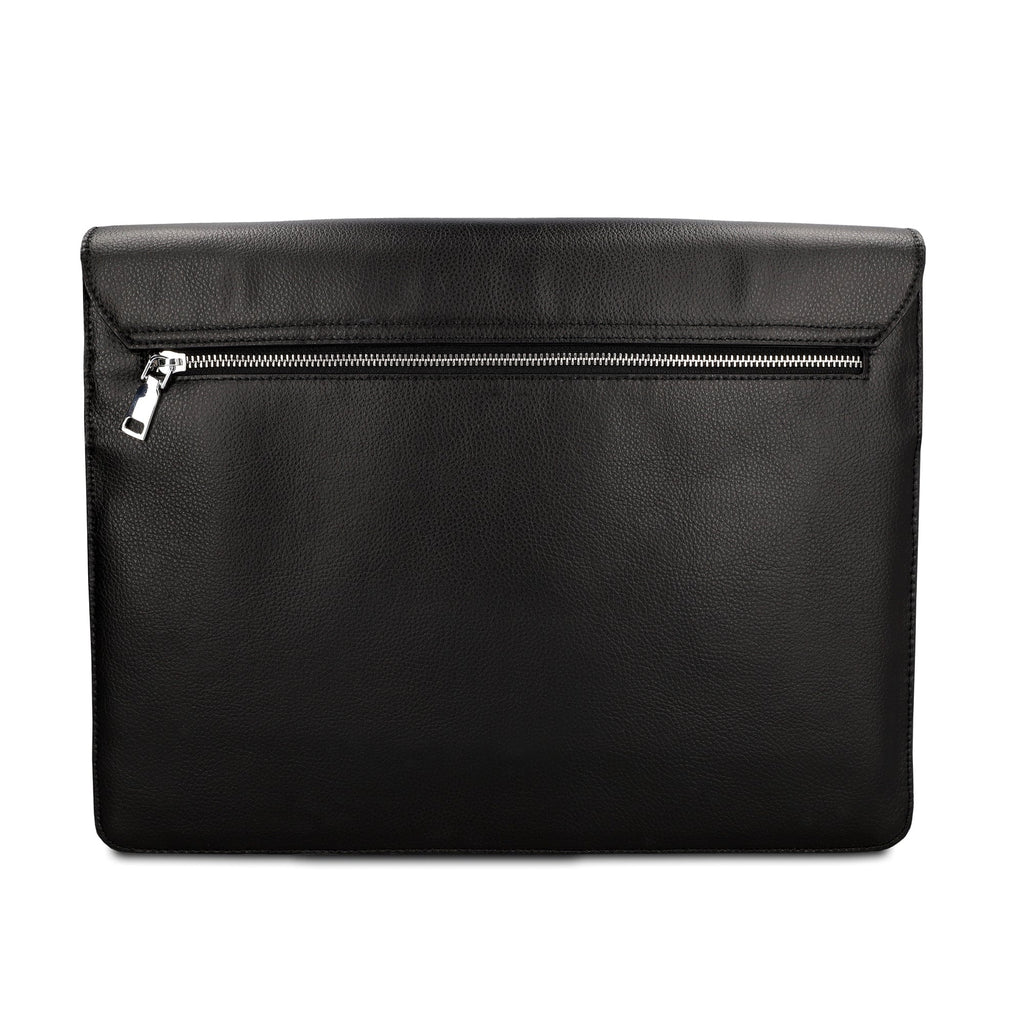 Canu Apple Leather Vegan Crossbody Briefcase | Black – Immaculate Vegan